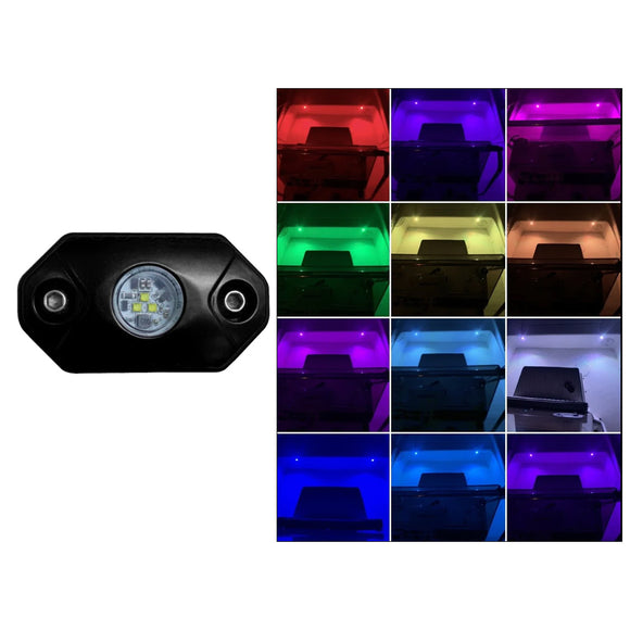 Black Oak Rock Accent Light - RGB - Black Housing - Fishing Monsters