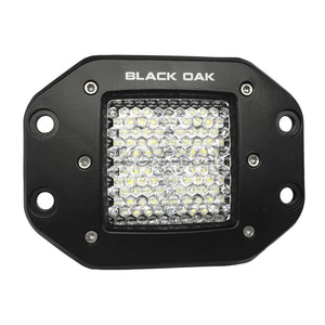 Black Oak Pro Series 2" Flush Mounted Flood Light - Black - Fishing Monsters