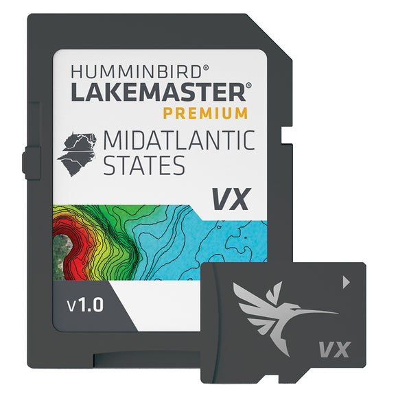 Humminbird LakeMaster® VX Premium - Mid-Atlantic States - Fishing Monsters