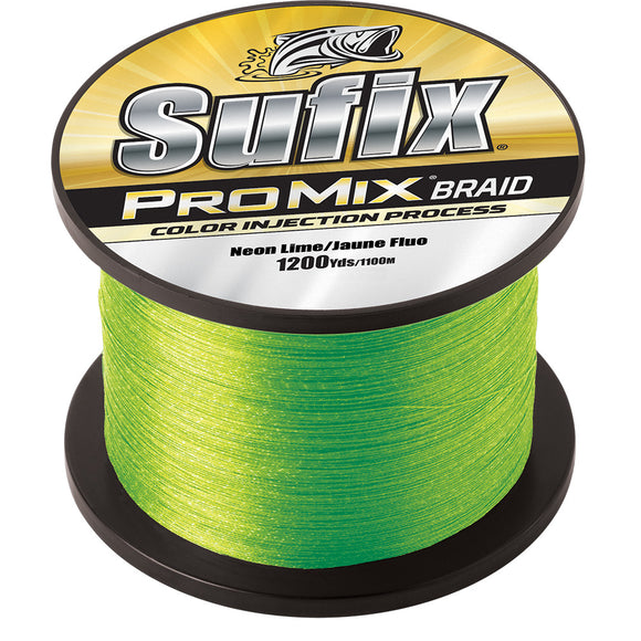 Sufix ProMix® Braid - 10lb - Neon Lime - 1200 yds - Fishing Monsters