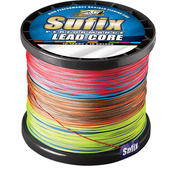 Sufix Performance Lead Core - 12lb - 10-Color Metered - 600 yds - Fishing Monsters