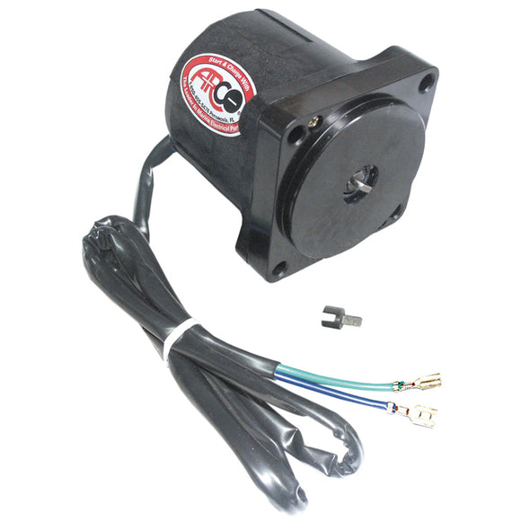 ARCO Marine Replacement Johnson/Evinrude Tilt Trim Motor - 2-Wire, 4 Bolt, Flat Blade Shaft - Fishing Monsters