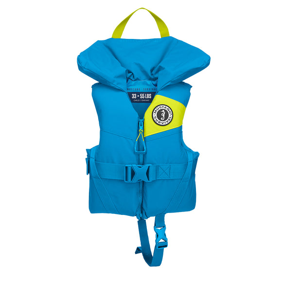 Mustang Lil' Legends Child Foam Vest - Azure Blue - Fishing Monsters