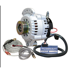 Balmar Alternator 100 AMP Kit 12V 1-2" Single Foot Spindle Mount K6 Pulley Regulator & Temp Sensor - Fishing Monsters