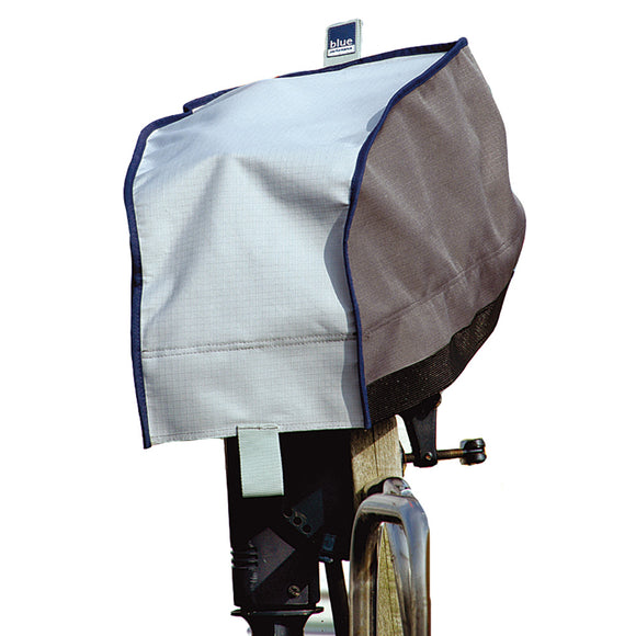 Blue Performance Outboard Motor Cover - Fishing Monsters