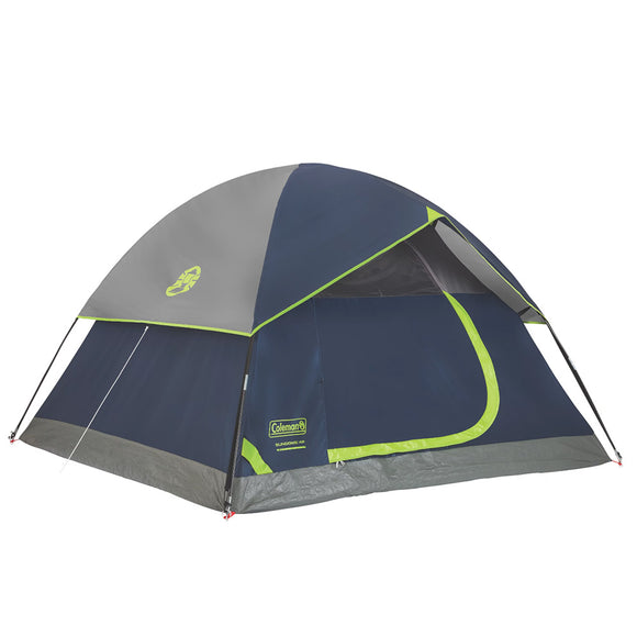 Coleman Sundome® 4-Person Camping Tent - Navy Blue & Grey - Fishing Monsters