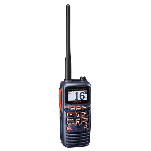 Standard Horizon HX320 Handheld VHF 6W, Bluetooth, USB Charge - Fishing Monsters