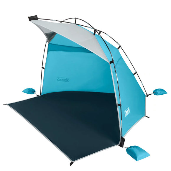 Coleman Skyshade™ Small Compact Beach Shade - Caribbean Sea - Fishing Monsters