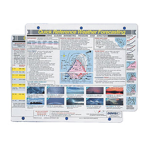 Davis Quick Reference Weather Forecasting Card - Fishing Monsters