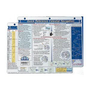 Davis Quick Reference Celestial Navigation Card - Fishing Monsters