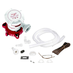 Attwood Tsunami MK2 T500 Manual Bilge Pump w/Installation Kit - 500 GPH & 12V - Fishing Monsters