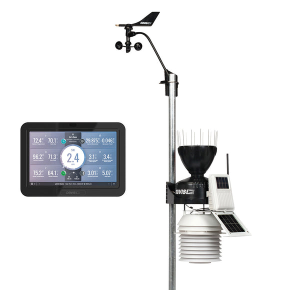 Davis Vantage Pro2 Wireless Weather Station w/WeatherLink Console & 24hr Fan Aspirated Radiation Shield - Fishing Monsters