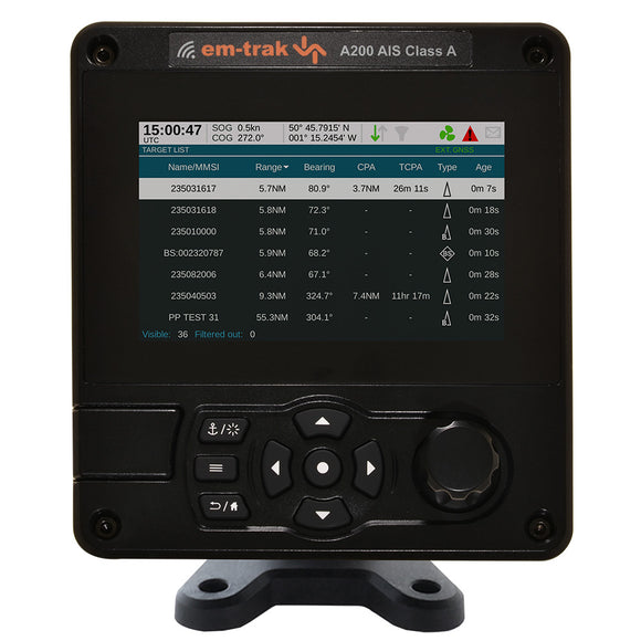 em-trak A200 Class A AIS Transceiver - Fishing Monsters