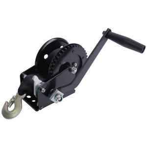 Attwood 1200 lb Single Drive Winch - 2" x 20' Nylon Strap - Fishing Monsters