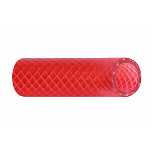 Trident Marine 3/4" x 50' Boxed Reinforced PVC (FDA) Hot Water Feed Line Hose - Drinking Water Safe - Translucent Red - Fishing Monsters