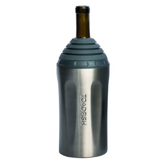 Toadfish Stainless Steel Wine Chiller - Graphite - Fishing Monsters