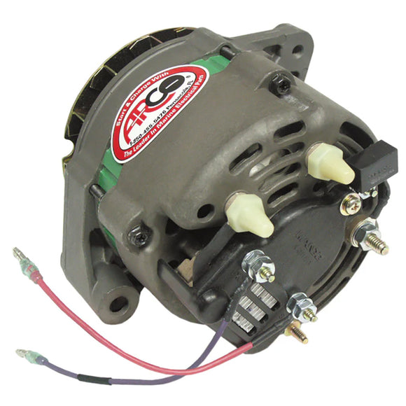 ARCO Marine Premium Replacement Alternator w/Multi-Groove Serpentine Pulley - 12V & 65A - Fishing Monsters