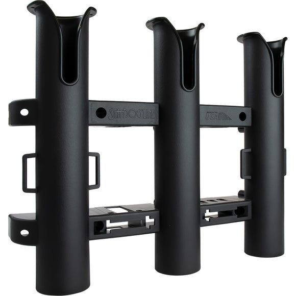 Sea-Dog Triple Threat Three Pole Rod Holder - Black - Fishing Monsters