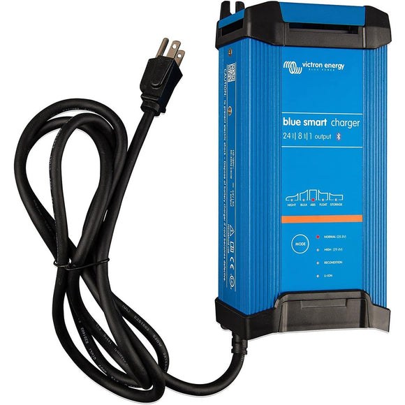 Victron Blue Smart IP22 24VDC 8A 1 Bank 120V Charger - Dry Mount - Fishing Monsters