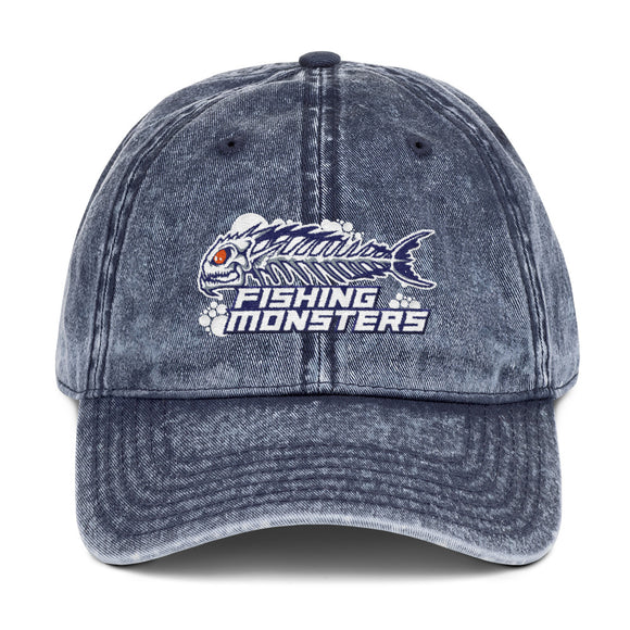 Cotton Twill Cap - Get Fishin' in Style With our Cotton Cap - Fishing Monsters